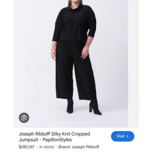 Joseph Ribkoff $285 Cowl Neck Casual Jumpsuit – Size 24 / 3X NEW - Picture 9 of 9